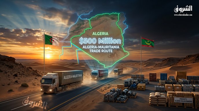 Trade exchanges between Algeria and Mauritania reach 500 million dollars