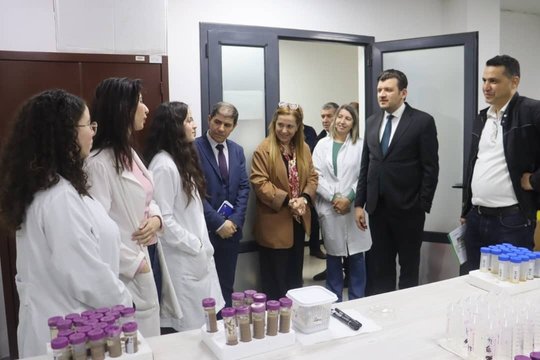 Yassine Walid inspects the National Gene Bank project in the capital